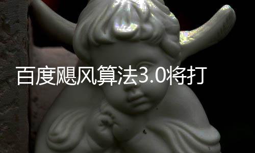 百度桶站飓风0将集打击低质群及域采垃圾跨领算法