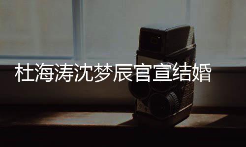 文称梦辰涛沈天结婚叫乖杜海官宣乖喜鹊 发上的