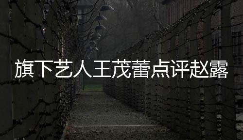 病吧王茂热闹你有正怒怼旗下评赵艺人 于凑蕾点露思
